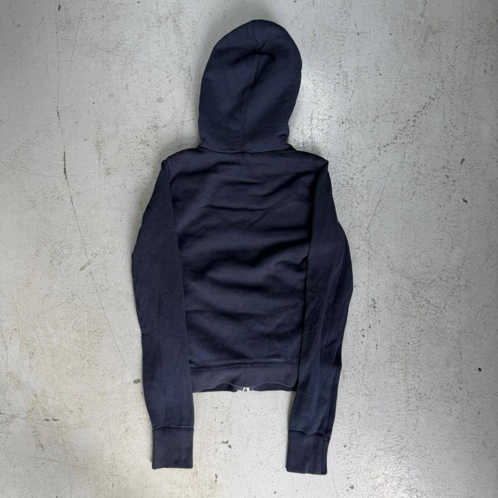 y2k abercrombie & fitch sherpa lined embroidered logo zip up jacket - Picture 3 of 6